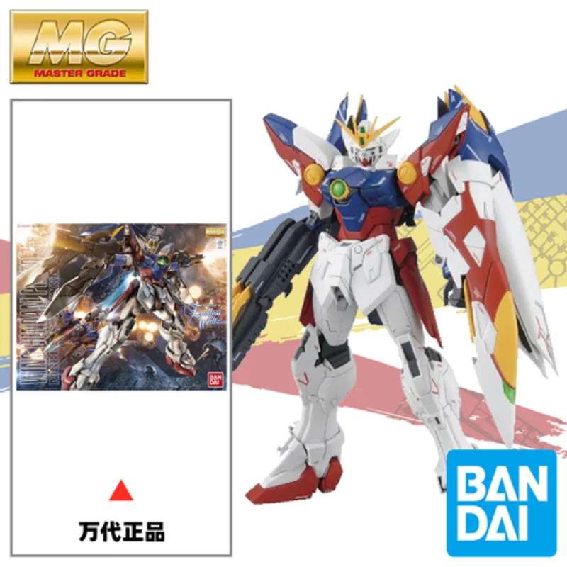 

Original Bandai Gundam Anime Figure MG 1/100 Wing Gundam Zero EW Assembly Model Toy Anime Action Figures Toys for Children