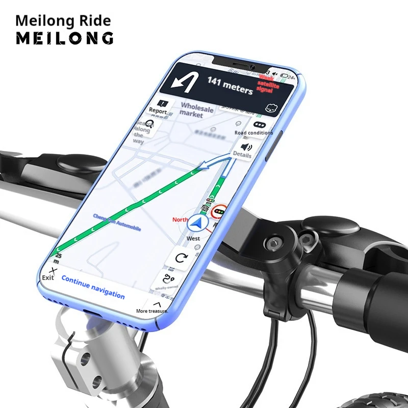 Держатель для телефона на руль велосипеда или мотоцикла нескользящий