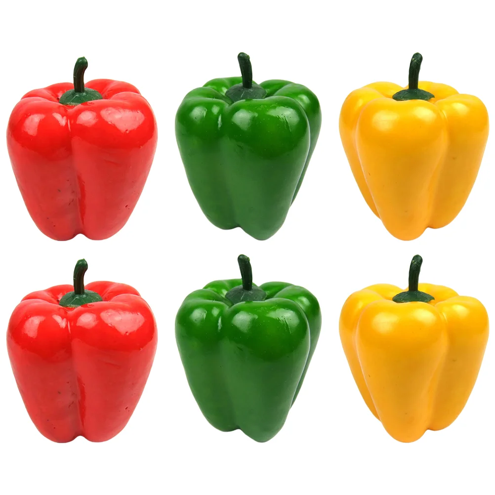 

Pepper Fake Artificial Vegetable Peppers Bell Chili Model Props Decorvegetables Kitchen Hot Photo Photography Realistic Fruit