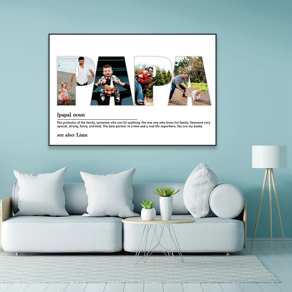 

Персонализированный постер с коллажем для фотографий на День отца