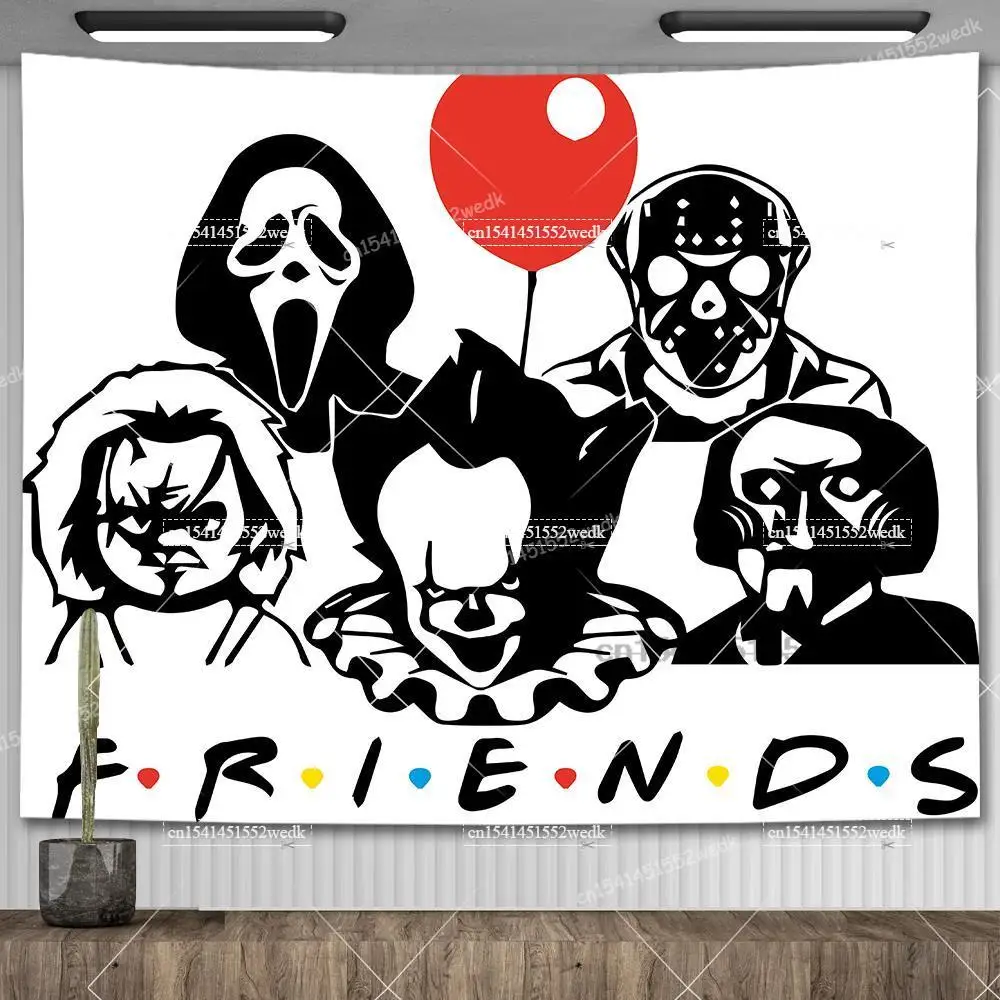 Гобелен на Хэллоуин Настенный декор гобелен из фильма ужасы красивое украшение