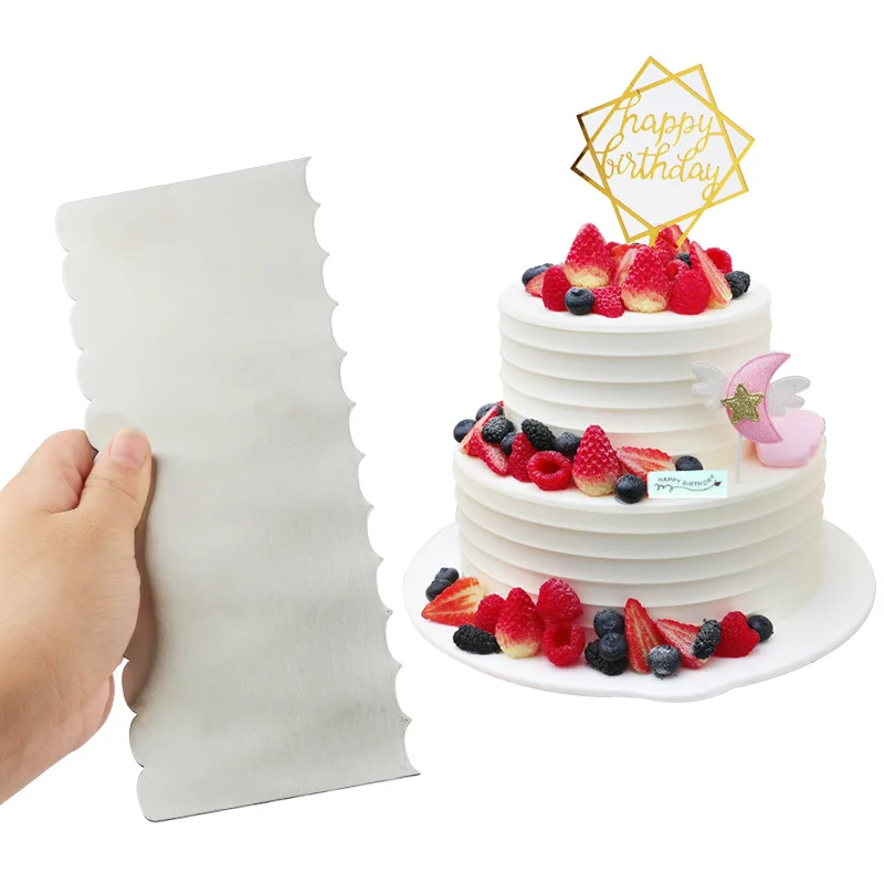 

Скребок для десертного крема «сделай сам», скребок для выпечки из нержавеющей стали, двусторонний скребок для зубного крема, брикет для тор...