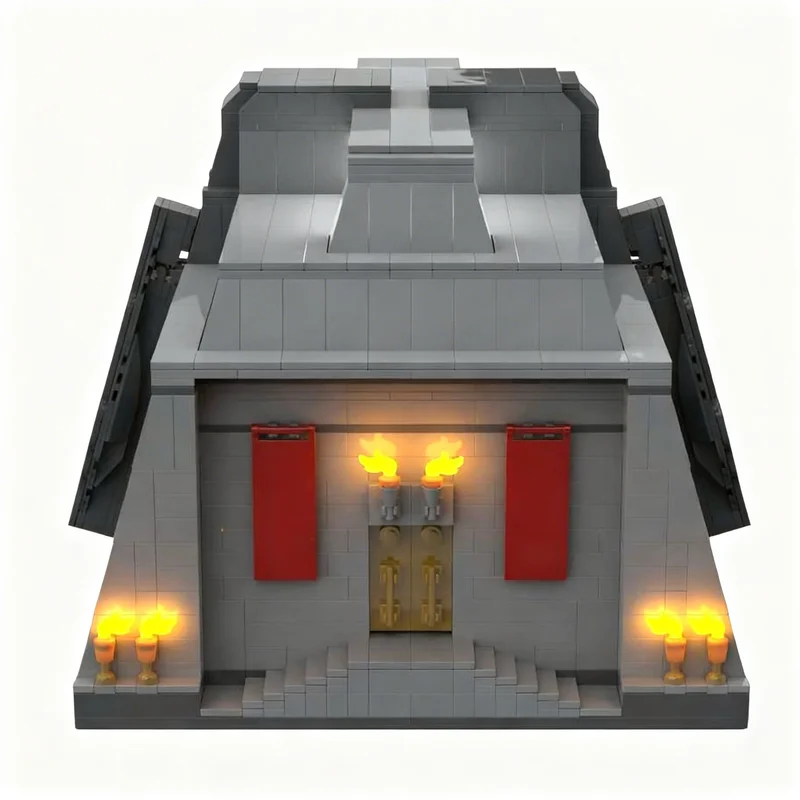 Фото 2779 деталей MOC Marvelal Сокровищница Одина Асгард Модульные здания Модель Конструктор Рождественские подарки Игрушка Креативная идея DIY №3