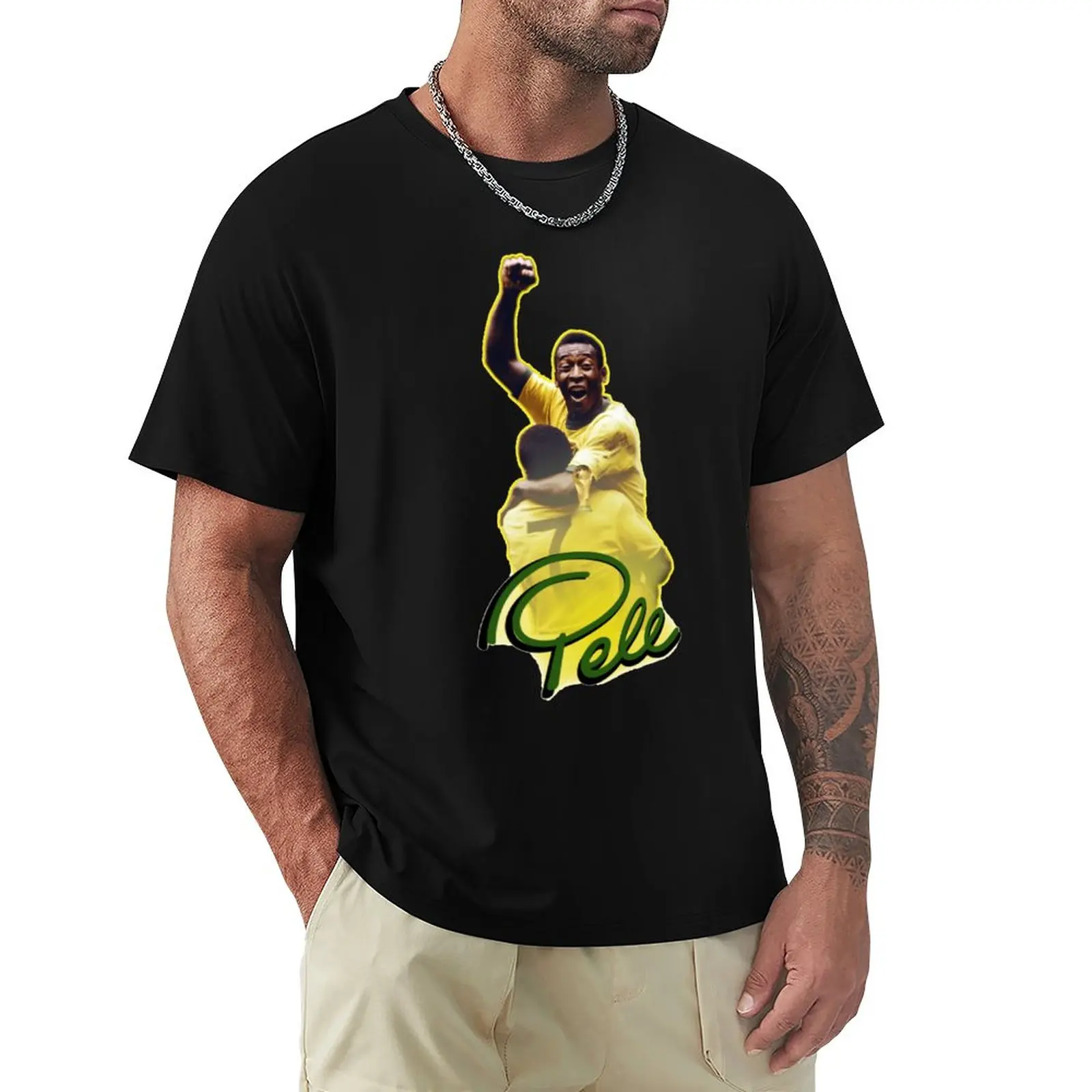 

Brazil 14 Nascimento And Pelés Peles Football Player Sport Championship Casual Graphic Tees High Quality Home Eur Size