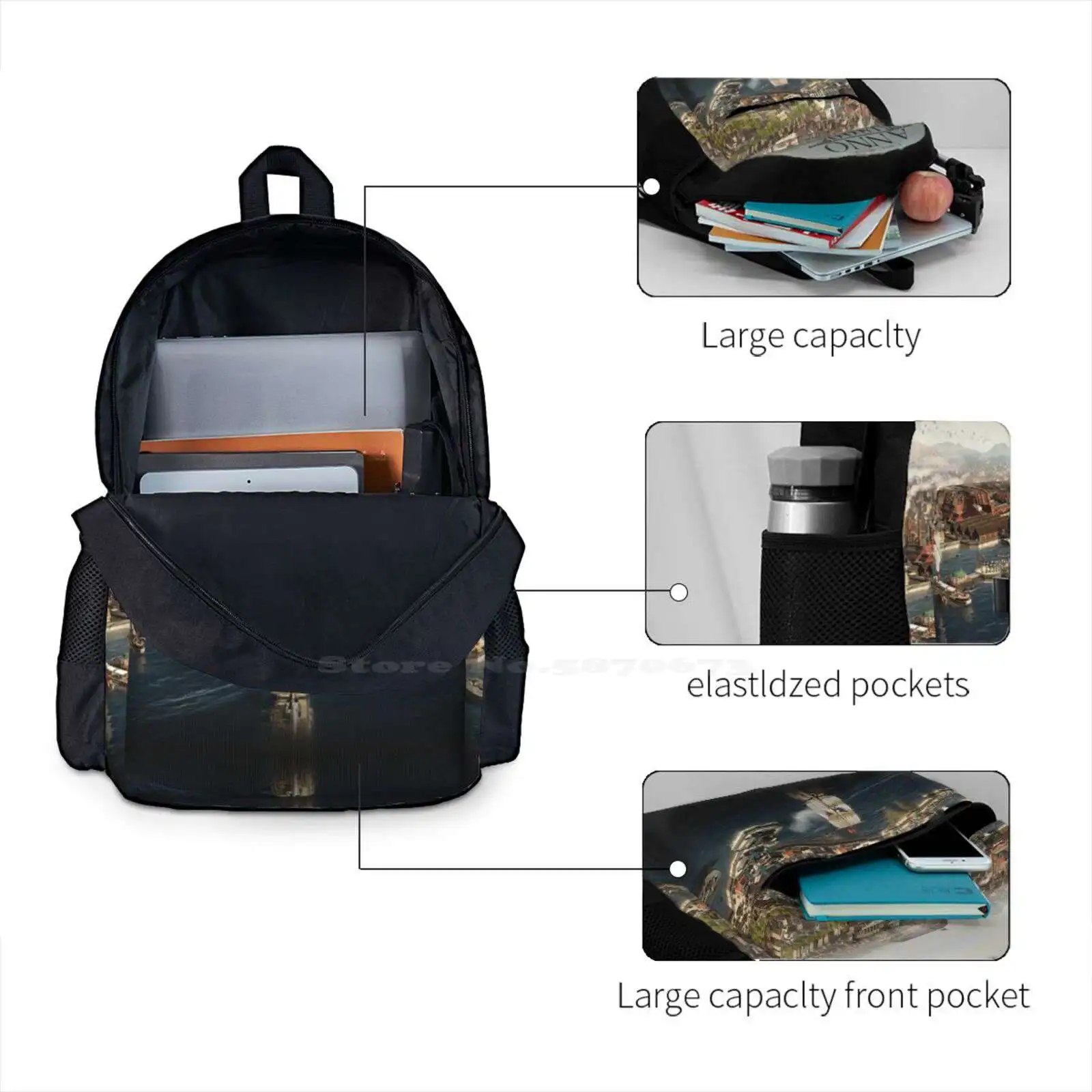 Anno 1800 плакат 2023 горячая Распродажа школьный рюкзак модные сумки анно1800 политика