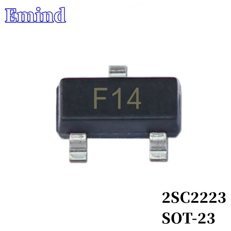 

200/500/1000/2000/3000Pcs 2SC2223 SMD Transistor SOT-23 Footprint F14 Silkscreen NPN Type 20V/20mA Bipolar Amplifier Transistor