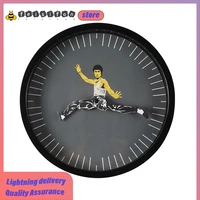 high quality creative kung fu personality wall clock mute round wall clock modern design wall decoration home decorating items
