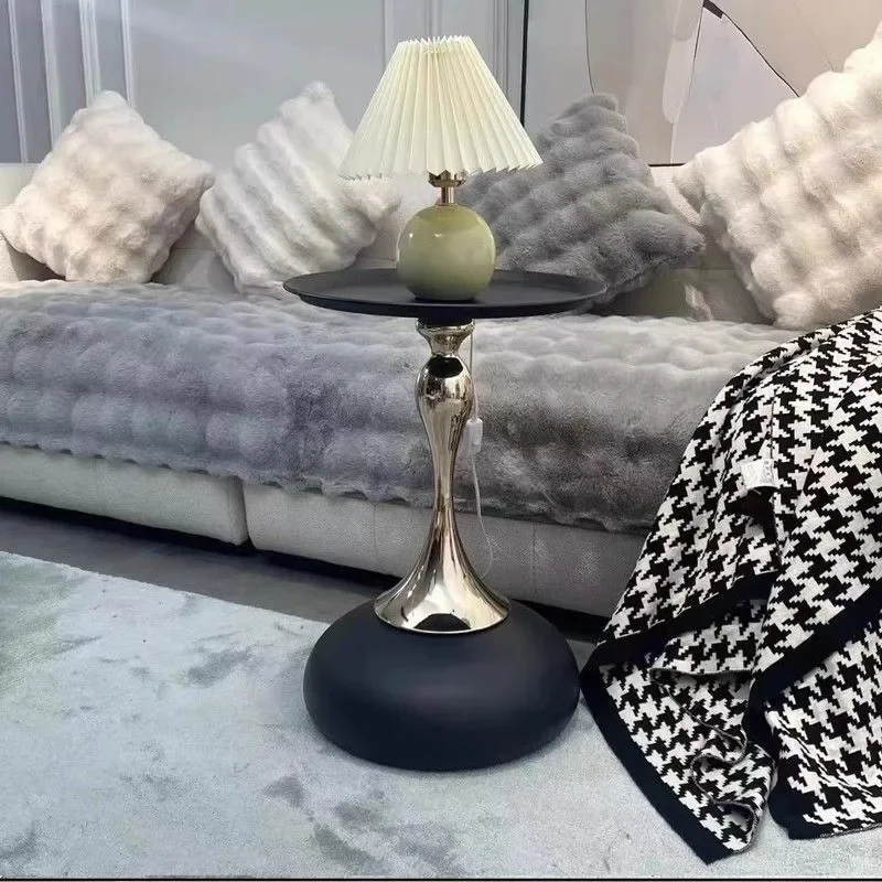 Круглый журнальный столик простой современный креативный боковой шкаф Диванный