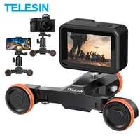 telesin camera video dolly electric track slider rechargerable with remote control for gopro insta360 dji canon nikon sony phone