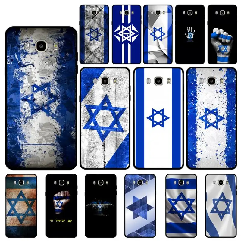

MaiYaCa israel flag Country banners Israeli Phone Case for Samsung J 4 5 6 7 8 prime plus 2018 2017 2016 J7 core