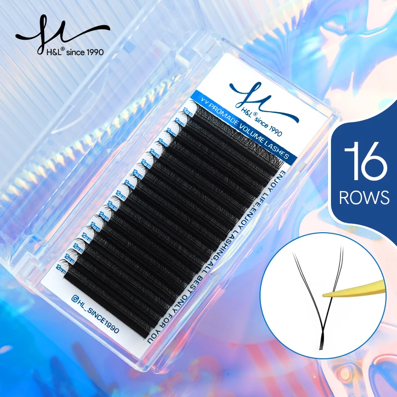 

H&L SINCE 1990 Y ShapeLashes Extension Faux Mink Black Soft Invividual Eyelashes Y Shape Volume Lashes Tools 8-15 MM YY Lashes