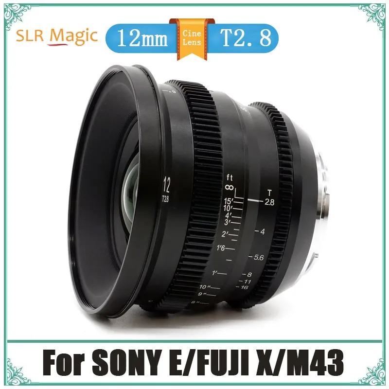 SLR Magic MicroPrime CINE 12 мм T2.8 APS-C широкоугольный объектив кинематографический фокус для