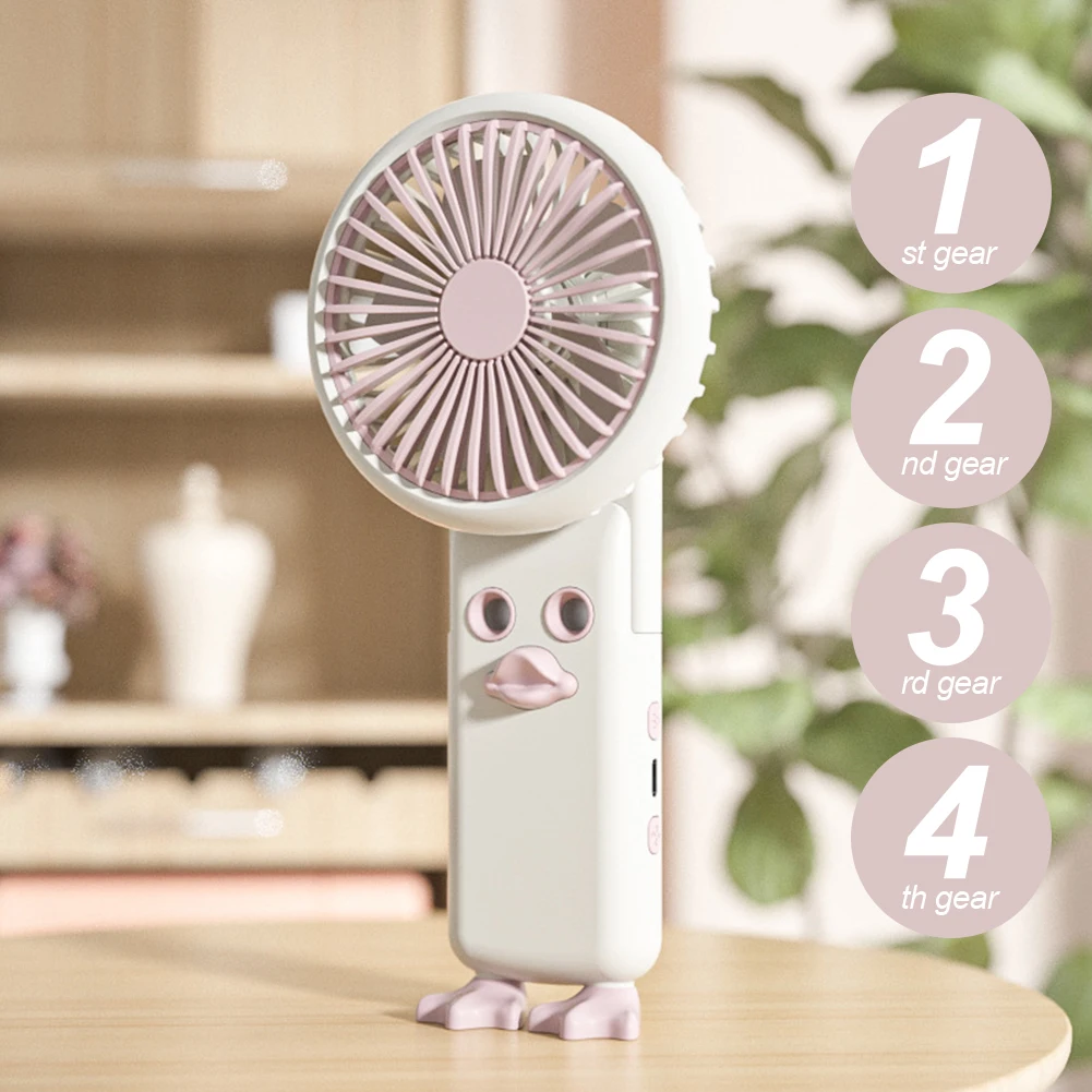 Портативный персональный вентилятор с USB-зарядкой мини-милый дизайн утки ручной