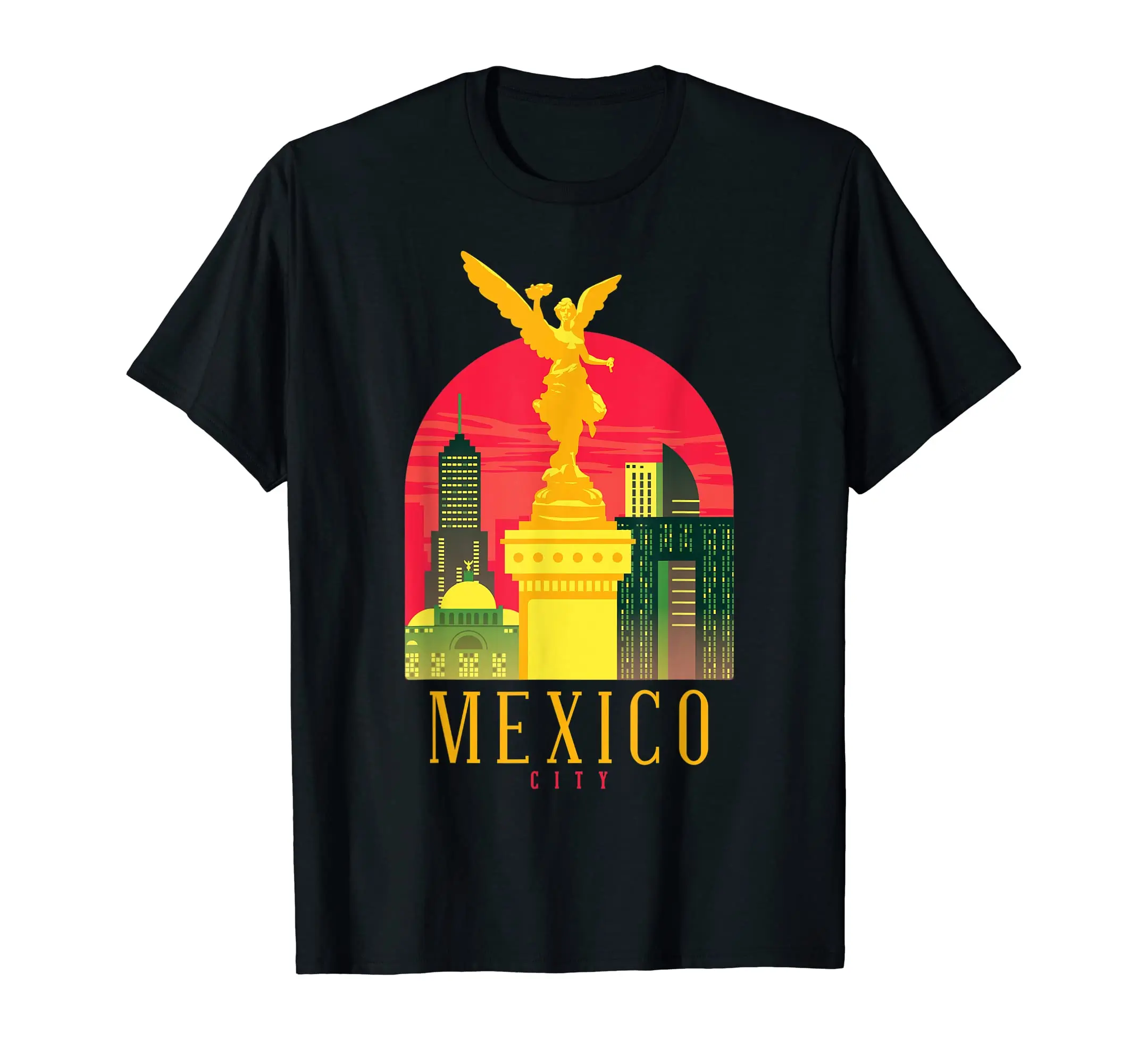

100% Cotton Mexico City Angel Of Independence Statue Souvenir Gift T-Shirt MEN WOMEN UNISEX T Shirts Size S-6XL