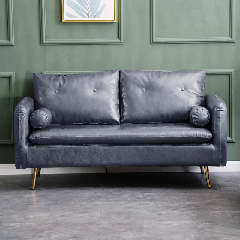 

Nordic Leather Lounge Sofa Living Room Beauty Individual Salon Floor Sofa Lazy Makeup Gamer Divano Letto Bedroom Furniture T50SF