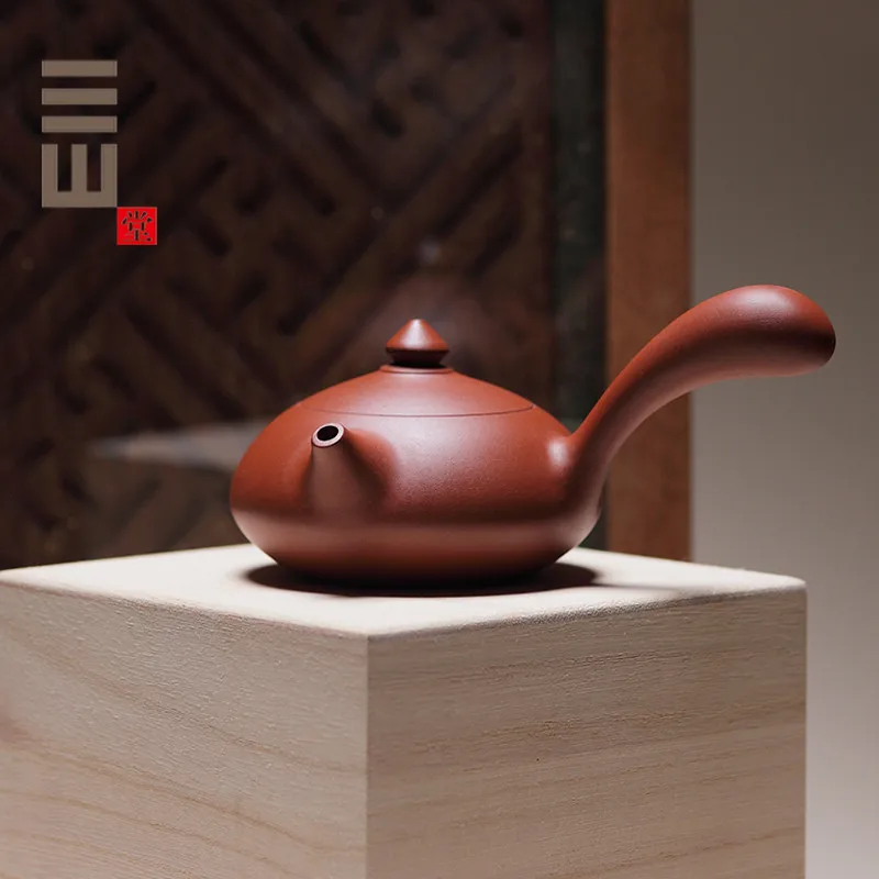 

Tang Yu Pot Chaozhou Handmade Purple Clay Pot Little Teapot Household Authentic Famous Authentic Yixing Cinnabar Sand Side Handl