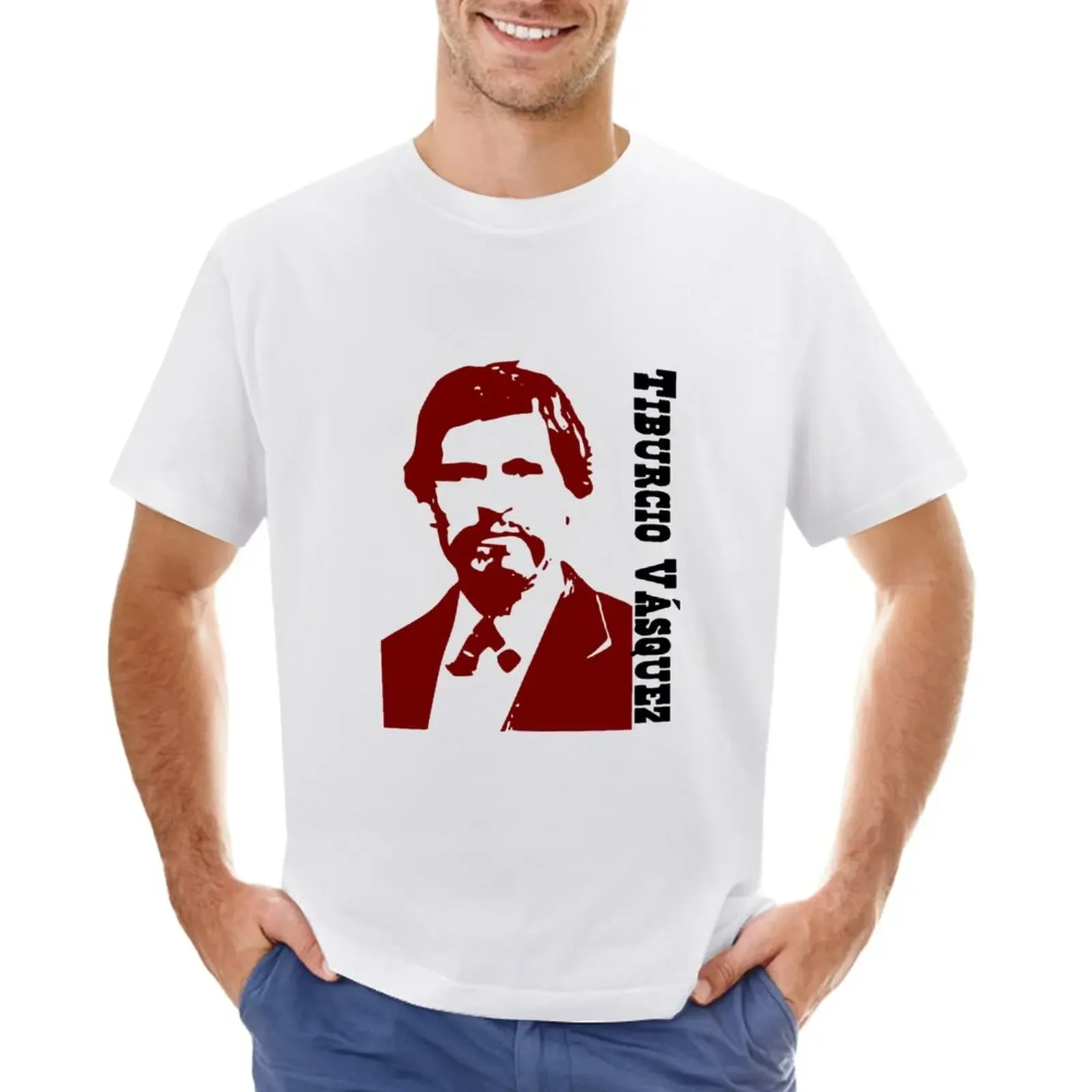 Быстросохнущая винтажная Мужская футболка большого размера