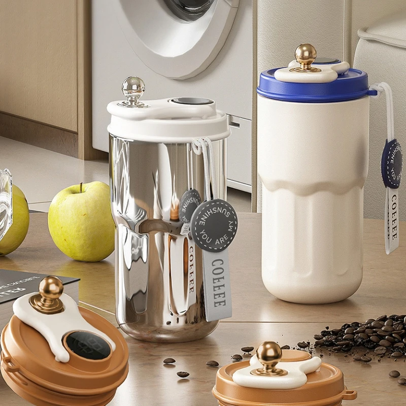 

Insulated Water Bottle Coffee Mug To Go Mug Intelligent Display Temperature Vacuum Cup 316 Stainless Steel Large Capacity