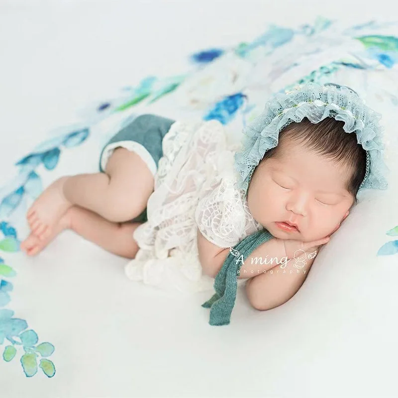 Newborn Photography Clothing Baby Girl Cute Handmade Photography Costume  Infant Crochet Knit Outfits Photo Accessories