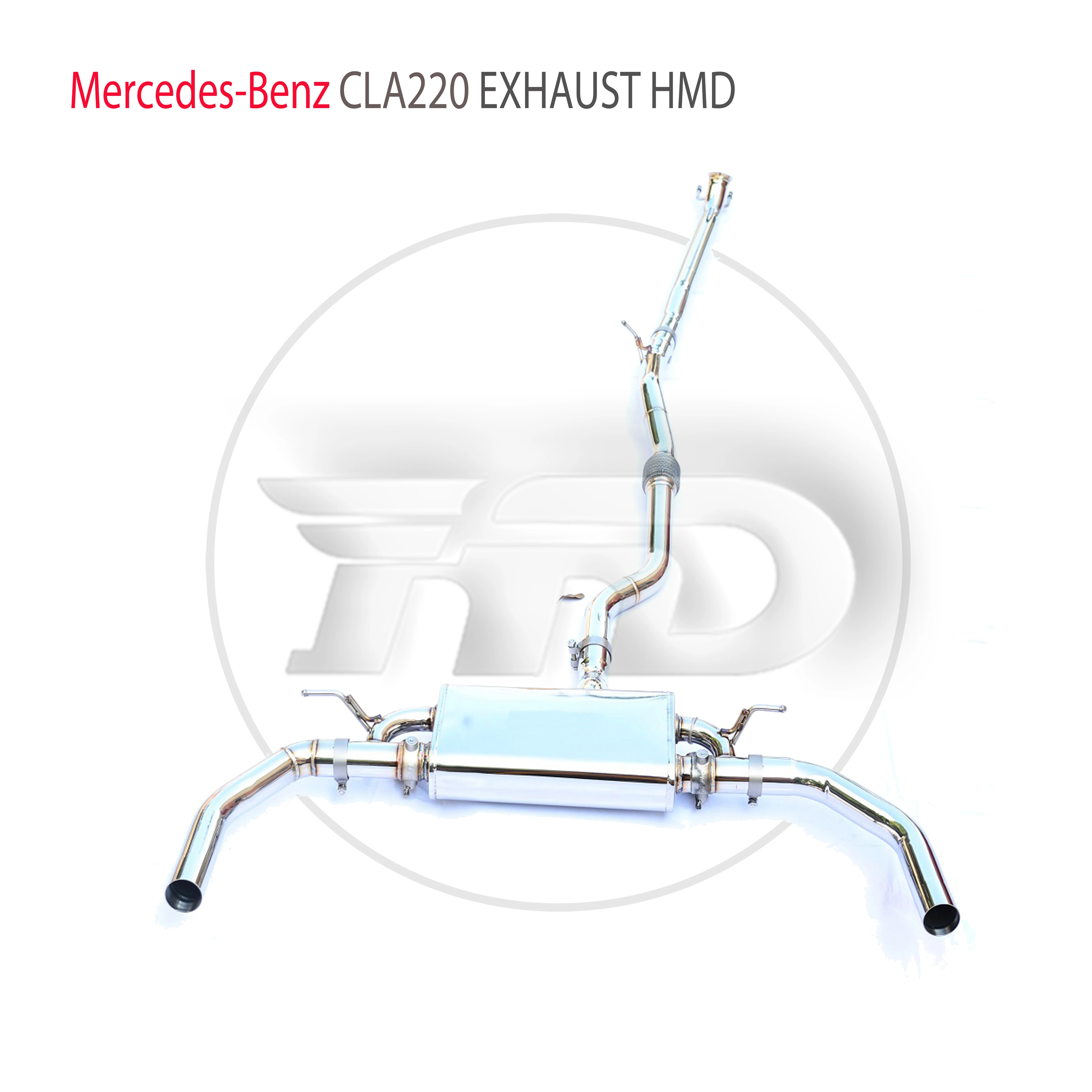 

HMD Stainless Steel Exhaust System Performance Catback is Suitable for Mercedes Benz CLA220 Car Muffler