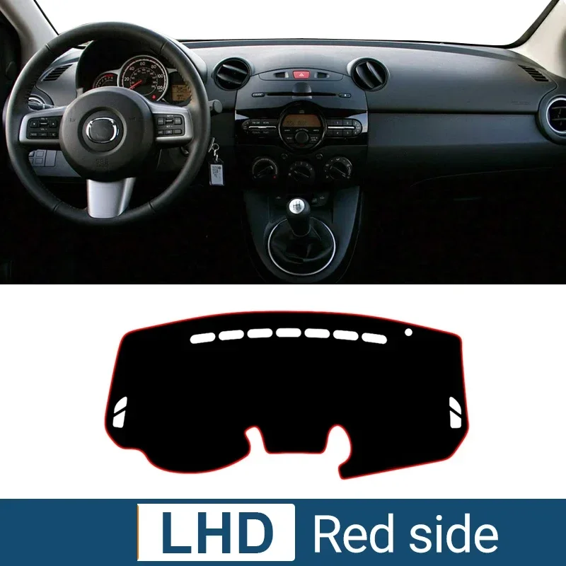 

Коврик На Приборную Панель Mazda 2 DE Demio 2007-2014, Солнцезащитный, Нескользящий, Аксессуар Для Салона Автомобиля, Полиэстер