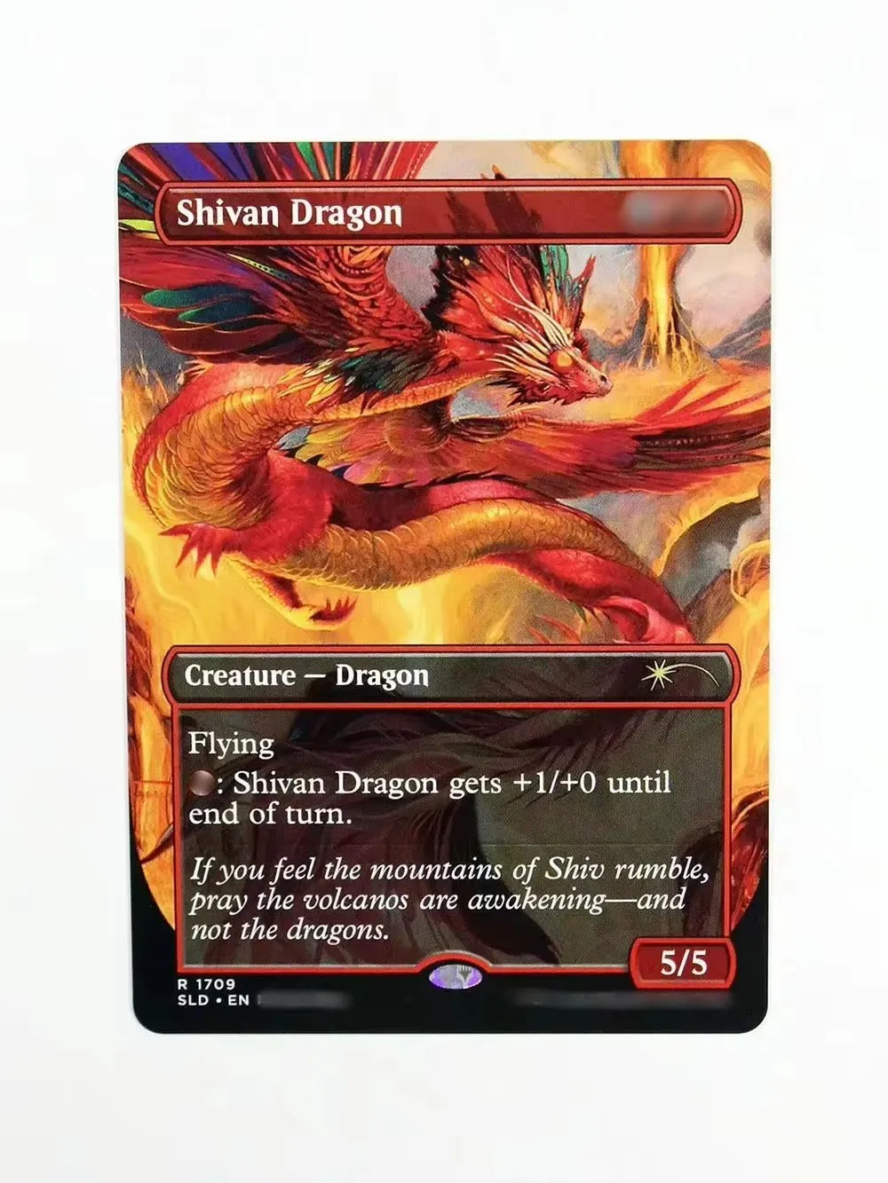 Волшебные карты shivdragon (SLD) holo TCG черные высшее качество прокси искусственная игра