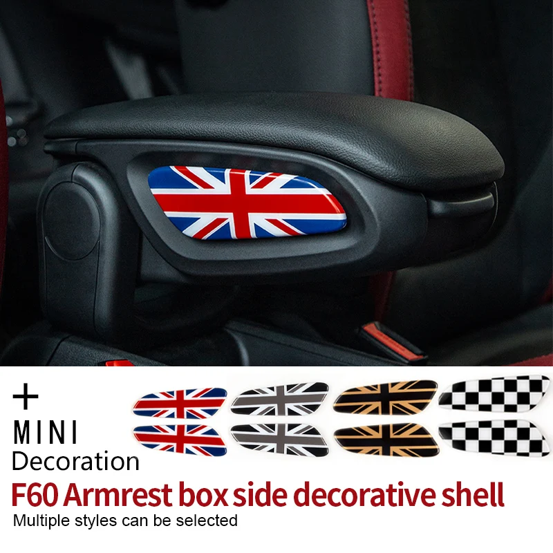 

Автомобильный Центральный ящик для хранения, декоративная крышка для M Coope r S J C W F 60, ящик для подлокотника, украшение для автомобиля из АБС-пластика, аксессуары для наклеек