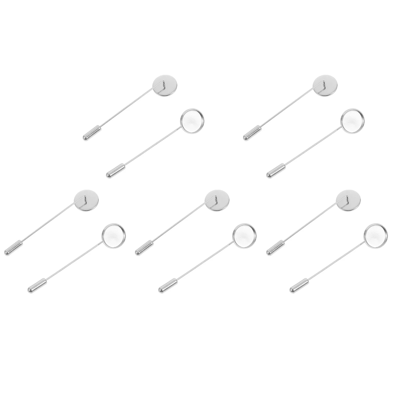 

10 Pcs Brooch Holder Alloy Pin Sticks Corsage DIY Clothing Crafts Accessories Costume