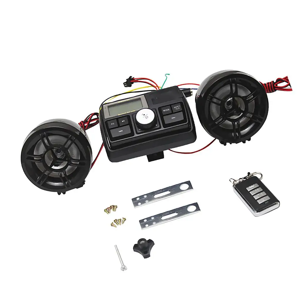 

Motorcycle Audio Radio MP3 Player Speaker for 22mm 25mm Handlebar Bracket