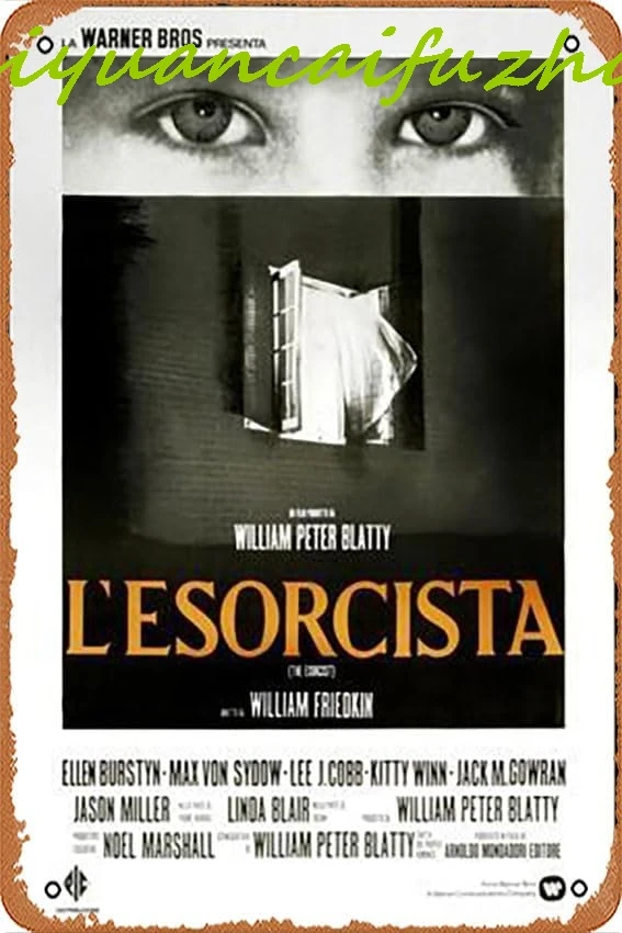 Металлическая жестяная вывеска 8 х 12 дюймов — Экзорцист (aka Lɾsorcista) 1973 год постер