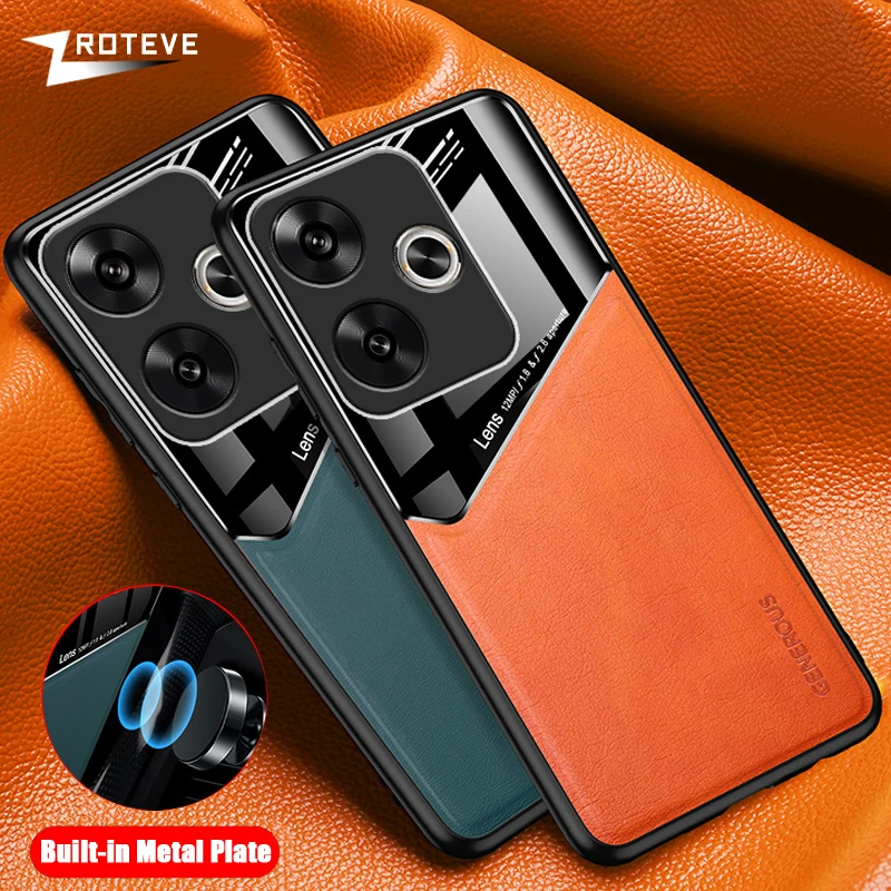 Мягкий Кожаный Чехол ZROTEVE Для PocoF6/F5 Pro Xiaomi Pocophone — Пылезащитный Магнитный Телефона