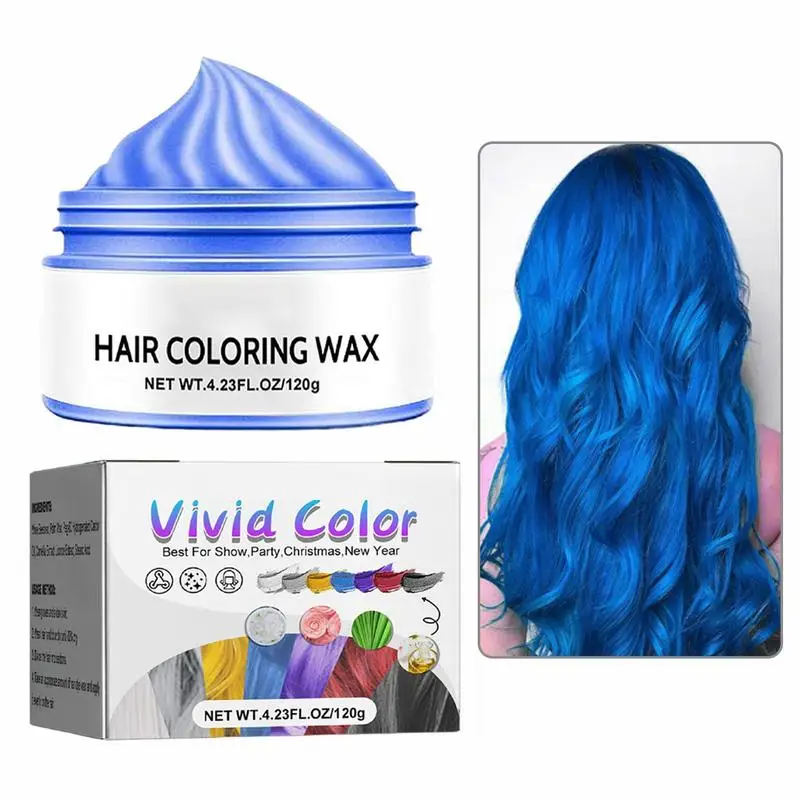 

Hair Color Wax Temporary Hair Dye Wax Mud Hairstyle Cream Washable Instant Coloring Clay For Party Festival&Cosplay