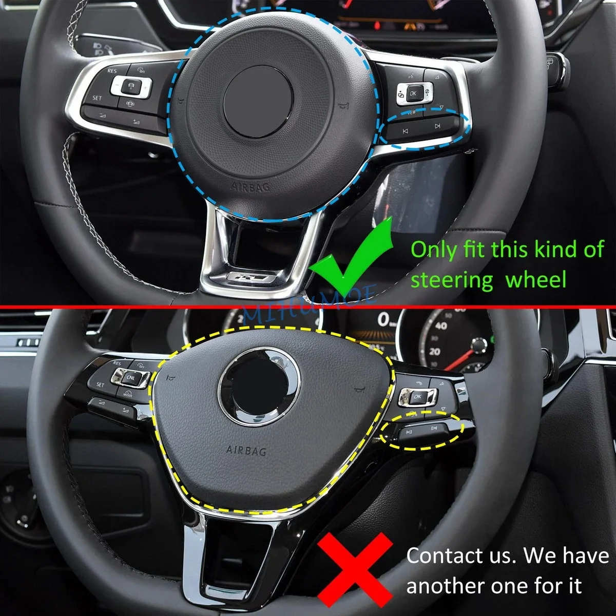 Удлинитель рулевого колеса для VW Volkswagen Golf MK7 GTI R-Line Polo Jetta GLI Scirocco R/GTS красное