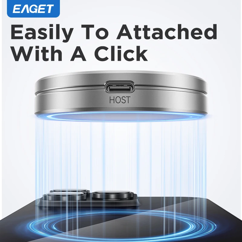 Магнитный Корпус Eaget 2230/2242 M.2 NVMe SSD 10 Гбит/с на USB Type C внешний адаптер для iPhone 15 Pro Max