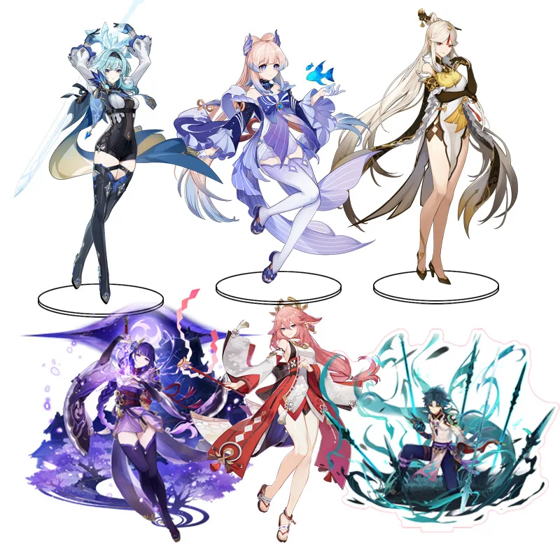 

Экшн-фигурки Genshin Impact, Xiao, акриловая кукла, каэдехара, казуха, тарелка, настольное украшение, Barbatos, стоящая, Чжун ли, коллекционные игрушки