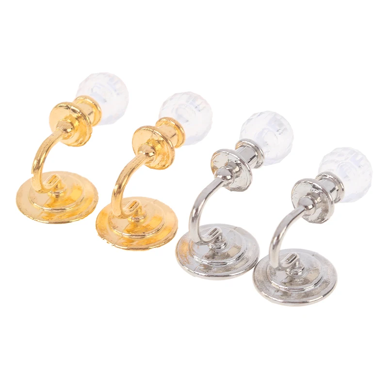 

1 Pair 1:12 Dollhouse Miniature Wall Light Lamp Model Toy for Children Doll House Decoration Furniture Accessories