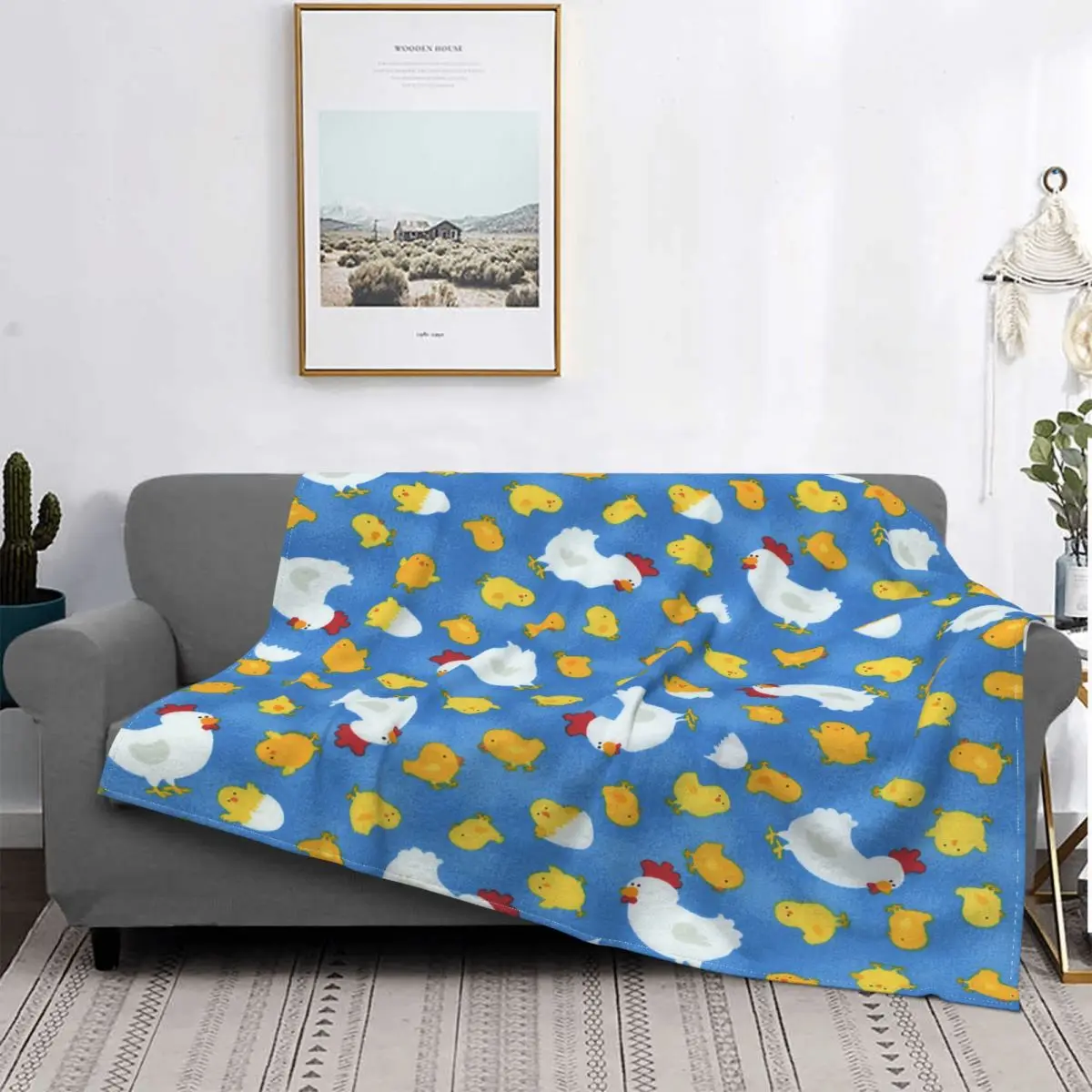 

Одеяло с милыми животными курицей, зимнее бархатное многофункциональное мягкое покрывало для кровати, дорожное покрывало