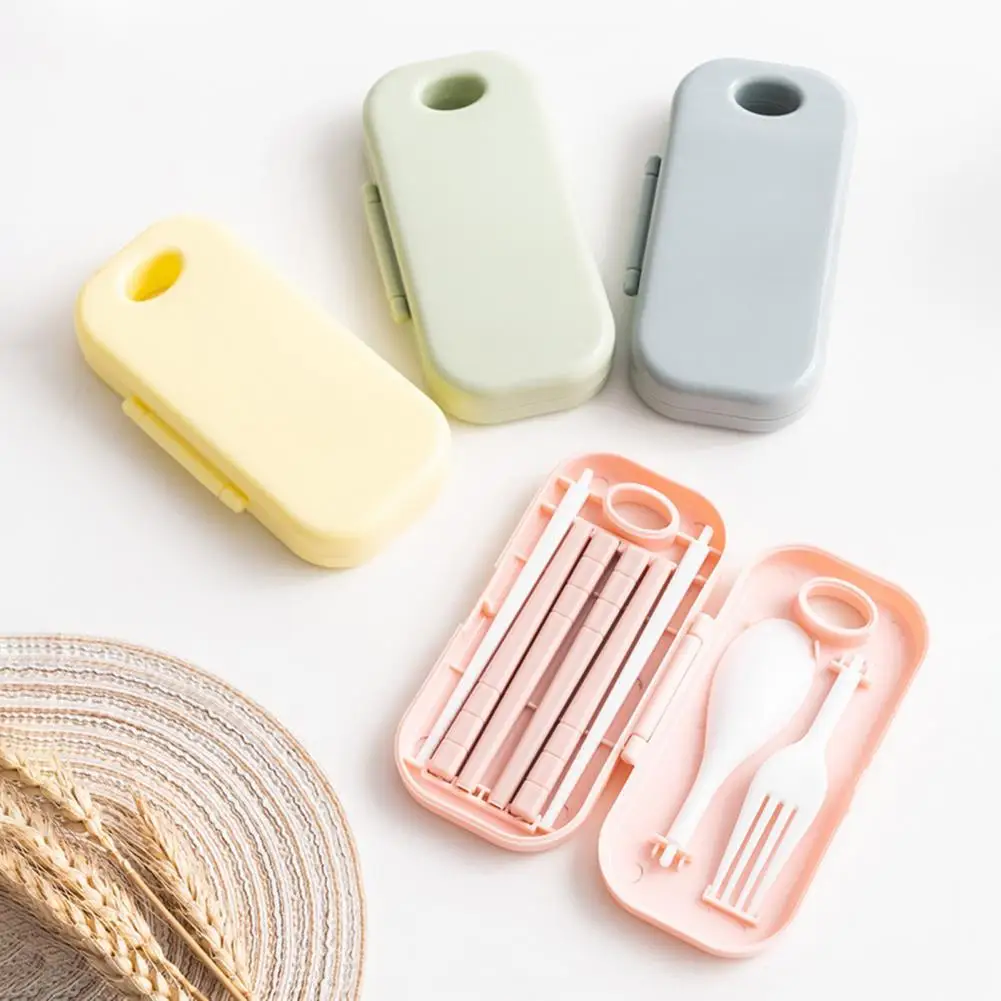 

Reusable Creative Portable Cutlery Set PP Students Cutlery Set for Outdoor