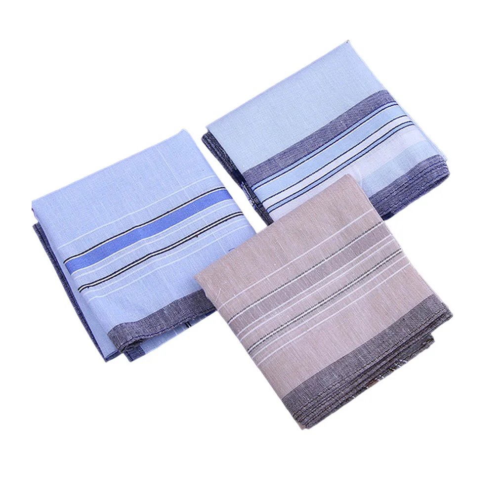 

12 Pieces Plaid Handkerchiefs Classic Pocket Hanky Towel Random Color