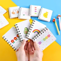korean a7 cartoon animal notebook student cute rollover coil portable mini pocketbook office school supplies journals stationery