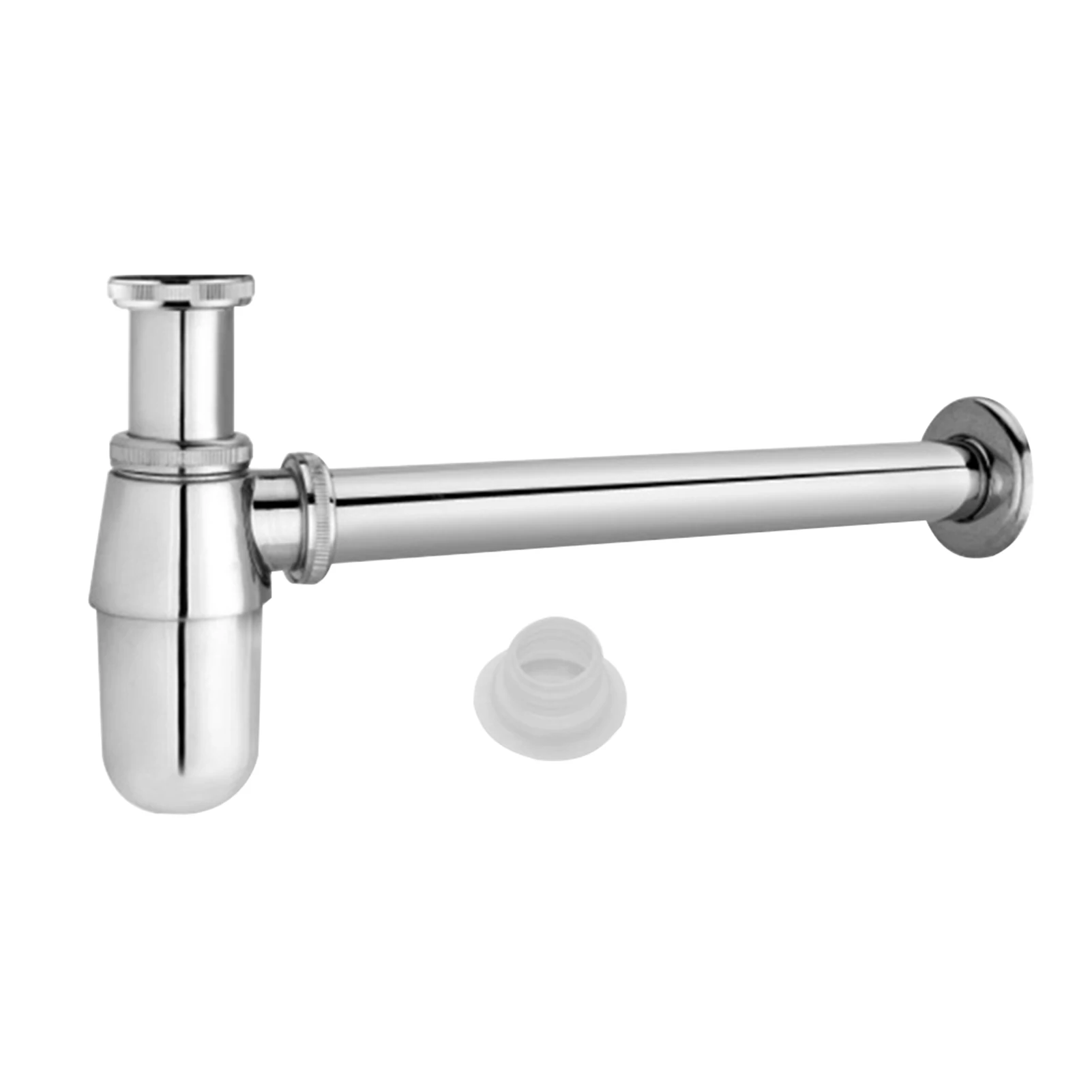 

With Adapter Drain Bathroom Outlet Easy Install Hose Alloy Tube Home Extension Wash Basins Waste Sink Pipe Universal Solid