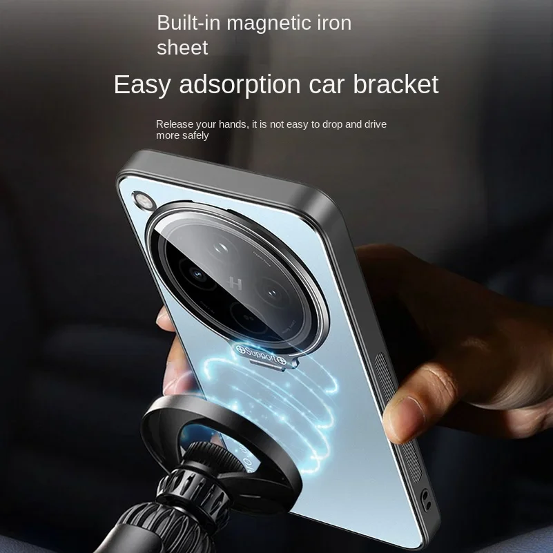 Metal Lens Camera Holder Cover for OPPO Find X8 Pro X 8 X7 Ultra X6 Ultra-thin Matte Protect Kickstand Case FindX8Pro