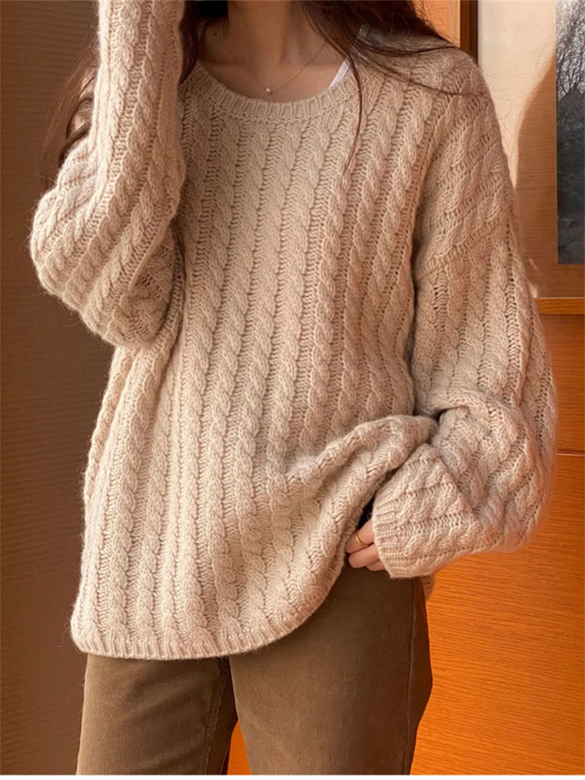 Женский трикотажный свитер в офисном стиле Alien Kitty однотонный Облегающий Свитер