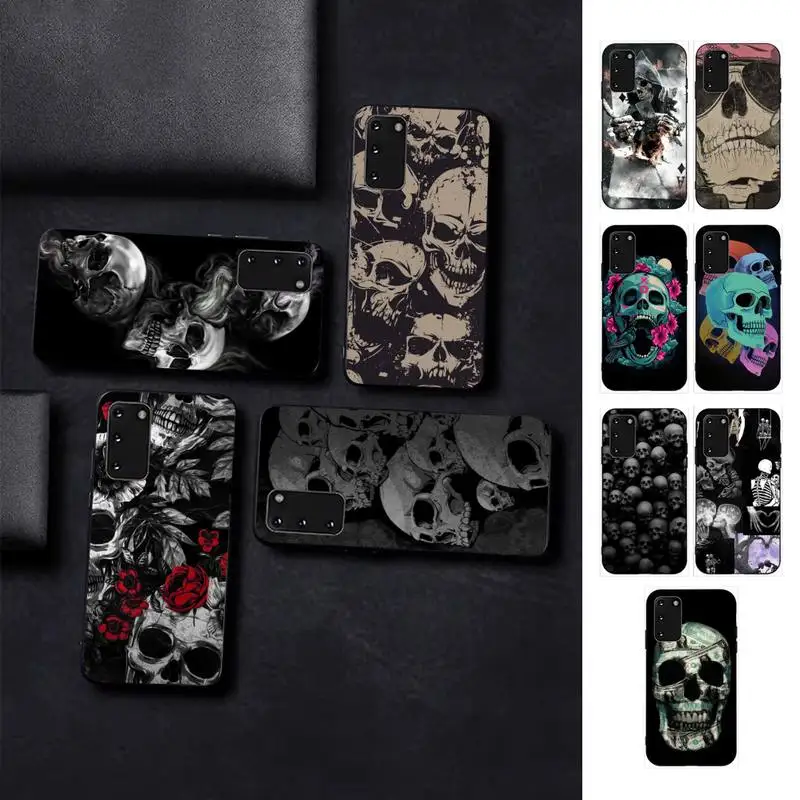 

Horror Skull Phone Case for Samsung S10 21 20 9 8 plus lite S20 UlTRA 7edge