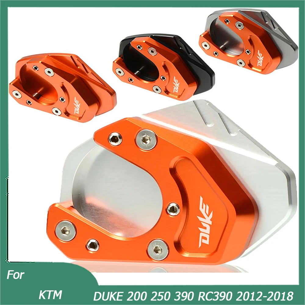 

For KTM DUKE200 250 390 RC390 2012-2018 Motorcycle Accessories Side Stand Kickstand Support Plate To Increase Foot Pads Stands