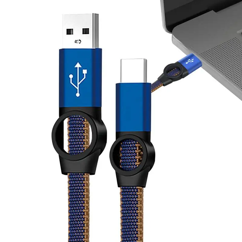 Сверхтолстый кабель USB Type-C 3A для Huawei, шнур для быстрой зарядки и передачи данных для Android, зарядное устройство для смартфона 1 метр