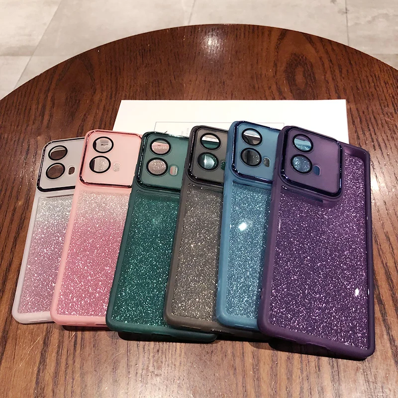 Чехол для Moto Edge 50Fusion Блестящий Мягкий силиконовый чехол Motorola 50 Pro 40 Neo G14 G85 G60 G54 G34 G32