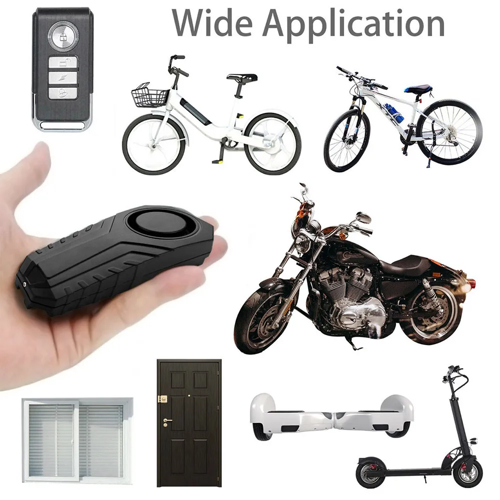 

Motorcycle Bike Electric Car Remote Control Security Alarm Anti Lost Remind Vibration Warning Alarm Sensor Waterproof Accessory