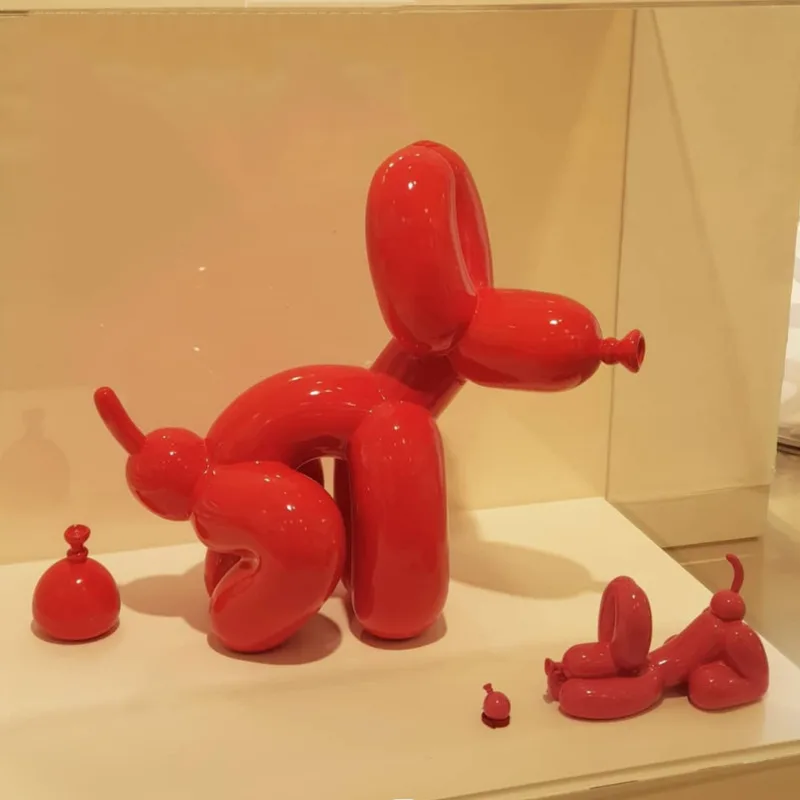 

Яркий воздушный шар в скандинавском стиле, фигурка собаки, креативная статуя животного, ремесло, домашнее искусство, подарок, настольное украшение, гостиная, искусство