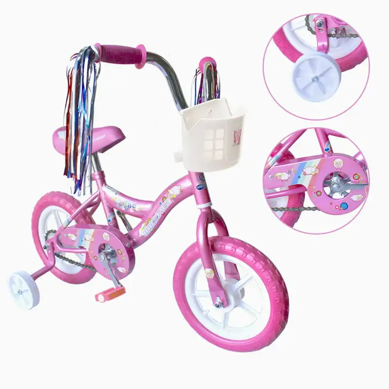 

Kid's Beginner for 2-4 Years Old Boys' and Girls' Bike Foam Tire for Indoor Use Brake - Pink